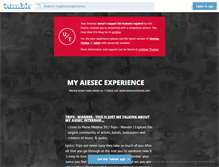 Tablet Screenshot of myaiesecexperience.tumblr.com