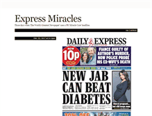 Tablet Screenshot of expressmiracles.tumblr.com