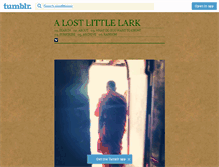 Tablet Screenshot of alostlittlelark.tumblr.com