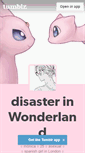 Mobile Screenshot of disasterinwonderland.tumblr.com