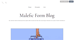 Desktop Screenshot of maleficform.tumblr.com