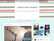 Tablet Screenshot of capriciousreader.tumblr.com