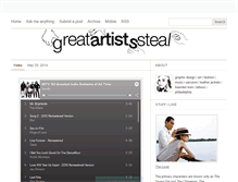 Tablet Screenshot of greatartistssteal.tumblr.com