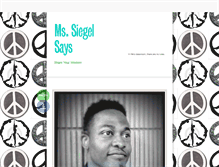 Tablet Screenshot of mssiegelsays.tumblr.com