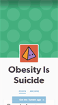 Mobile Screenshot of obesityissuicide.tumblr.com
