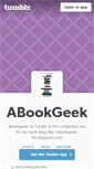 Mobile Screenshot of abookgeek.tumblr.com