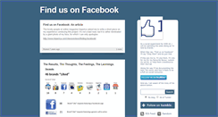 Desktop Screenshot of findusonfacebook.tumblr.com