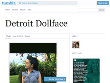 Tablet Screenshot of detroitdollface.tumblr.com