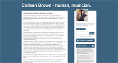 Desktop Screenshot of colleenbrownmusic.tumblr.com