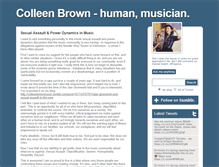 Tablet Screenshot of colleenbrownmusic.tumblr.com