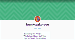 Desktop Screenshot of bumkcazkorosu.tumblr.com