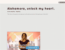 Tablet Screenshot of alohamora.tumblr.com