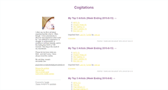Desktop Screenshot of cogitations.tumblr.com