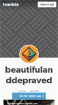 Mobile Screenshot of beautifulanddepraved.tumblr.com