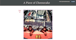 Desktop Screenshot of apieceofcheesecake.tumblr.com