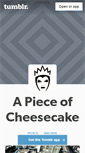 Mobile Screenshot of apieceofcheesecake.tumblr.com