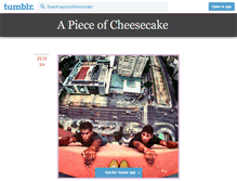 Tablet Screenshot of apieceofcheesecake.tumblr.com