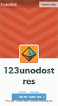 Mobile Screenshot of 123unodostres.tumblr.com
