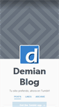 Mobile Screenshot of demianblog.tumblr.com