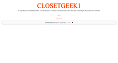 Desktop Screenshot of closetgeek1.tumblr.com