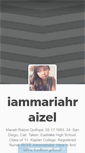 Mobile Screenshot of mariahraizel.tumblr.com