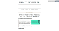 Desktop Screenshot of ericdwheeler.tumblr.com