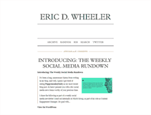 Tablet Screenshot of ericdwheeler.tumblr.com