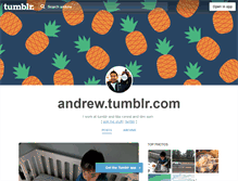 Tablet Screenshot of andrew.tumblr.com