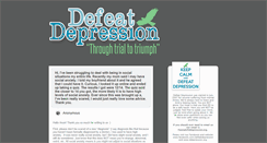 Desktop Screenshot of defeatdepression.tumblr.com