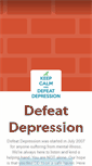 Mobile Screenshot of defeatdepression.tumblr.com