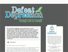 Tablet Screenshot of defeatdepression.tumblr.com