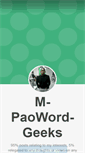 Mobile Screenshot of m-paoword.tumblr.com