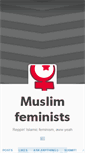 Mobile Screenshot of muslimfeminists.tumblr.com