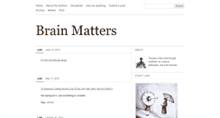 Desktop Screenshot of brainmtters.tumblr.com