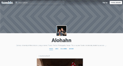 Desktop Screenshot of alohahn.tumblr.com
