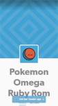 Mobile Screenshot of pokemonomegarubyromsfree.tumblr.com