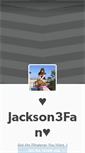 Mobile Screenshot of jackson3fan.tumblr.com