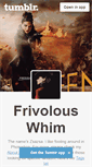 Mobile Screenshot of frivolouswhim.tumblr.com