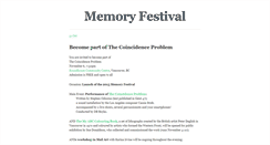 Desktop Screenshot of memoryfestival.tumblr.com