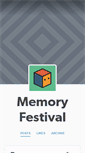 Mobile Screenshot of memoryfestival.tumblr.com