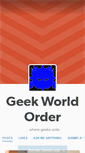 Mobile Screenshot of geekworldorder.tumblr.com