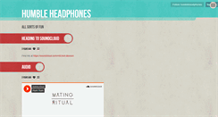 Desktop Screenshot of humbleheadphones.tumblr.com