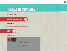 Tablet Screenshot of humbleheadphones.tumblr.com