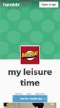 Mobile Screenshot of myleisuretime.tumblr.com