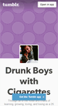 Mobile Screenshot of drunkboyswithcigarettes.tumblr.com