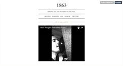 Desktop Screenshot of 1863music.tumblr.com