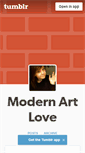 Mobile Screenshot of modernartlove.tumblr.com