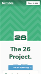 Mobile Screenshot of 26project.tumblr.com