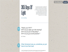 Tablet Screenshot of 365daysoflight.tumblr.com