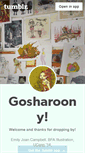 Mobile Screenshot of gosharoony.tumblr.com